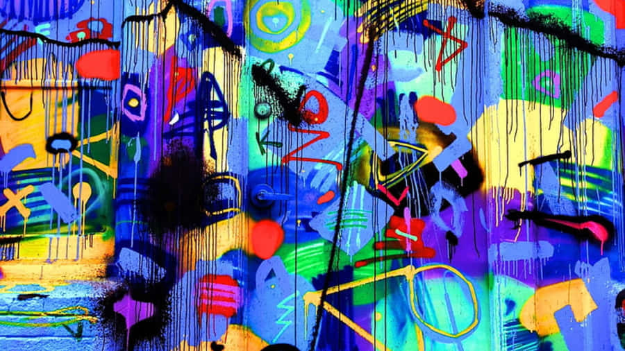 Plano de fundo de graffiti 1920 x 1080