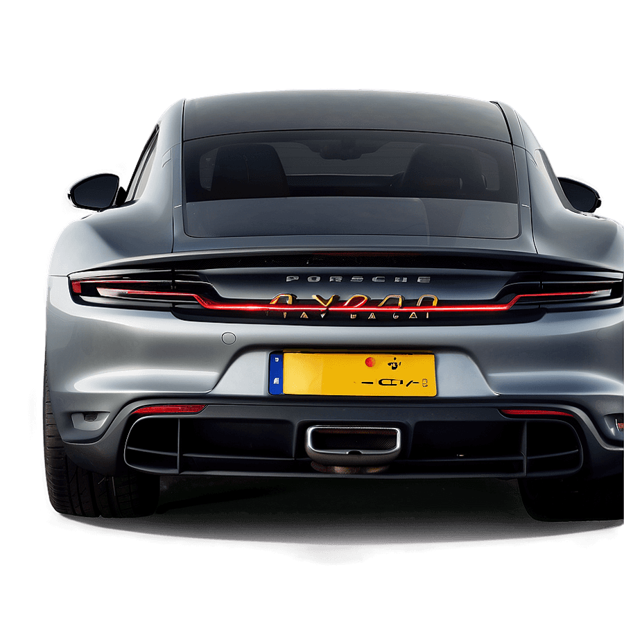 Porsche Taycan Rear Look PNG 06292024