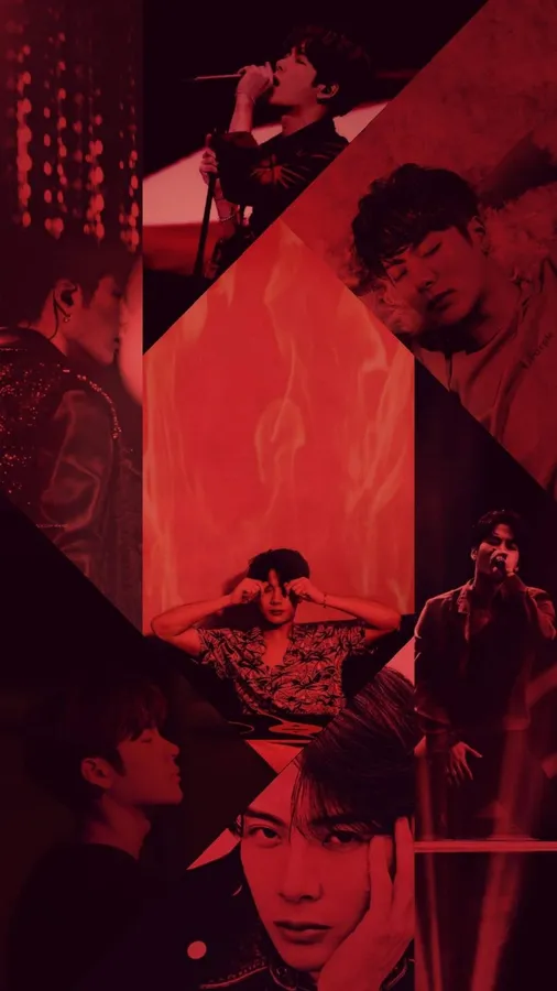 Jackson Wang red aesthetic wallpaper