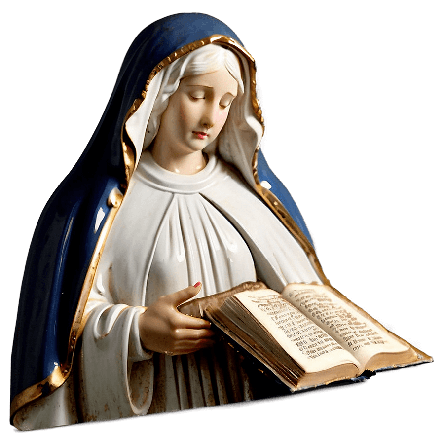 Virgin Mary with Scripture PNG fbu
