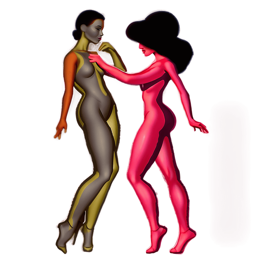 Coquette Dancing Figure PNG gel13