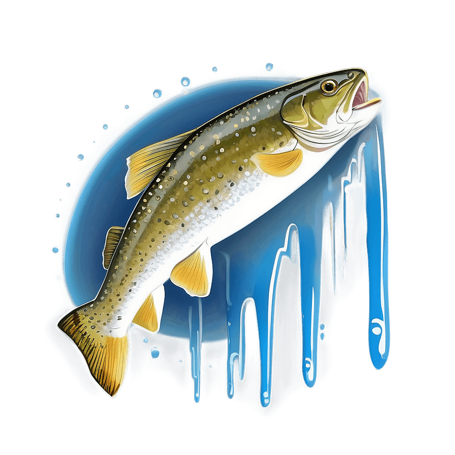 Lake Trout Under Ice PNG ffe33