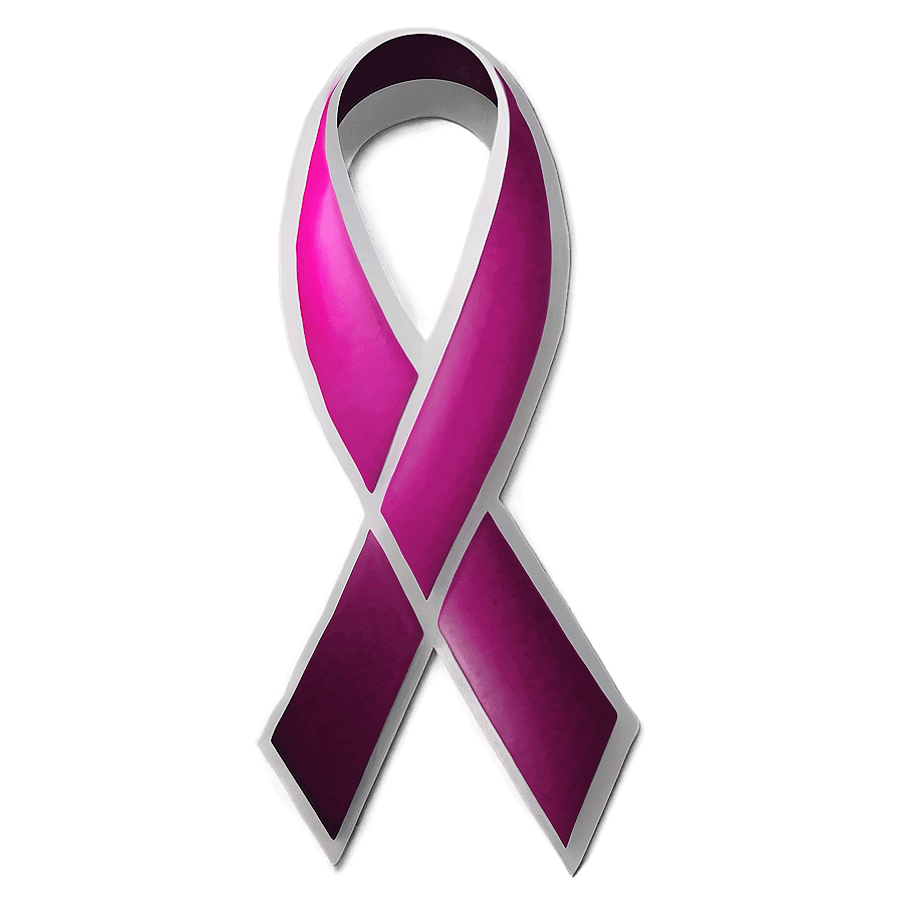 Magenta Schizophrenia Awareness Ribbon PNG vyx12