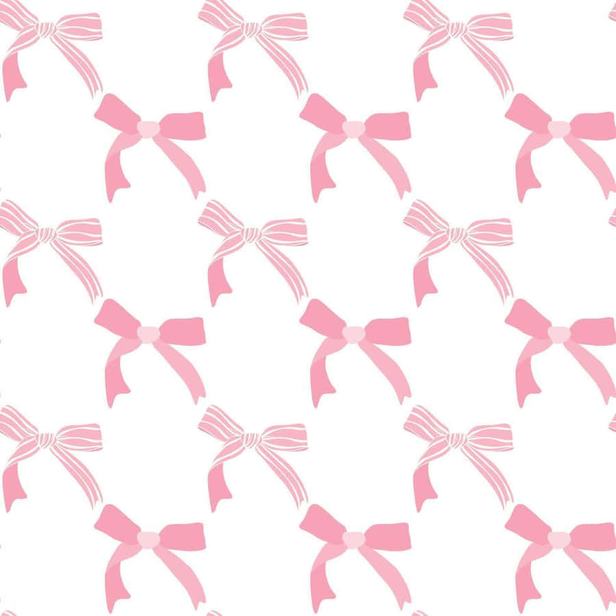 Pink Sløjfe Mønster Baggrund