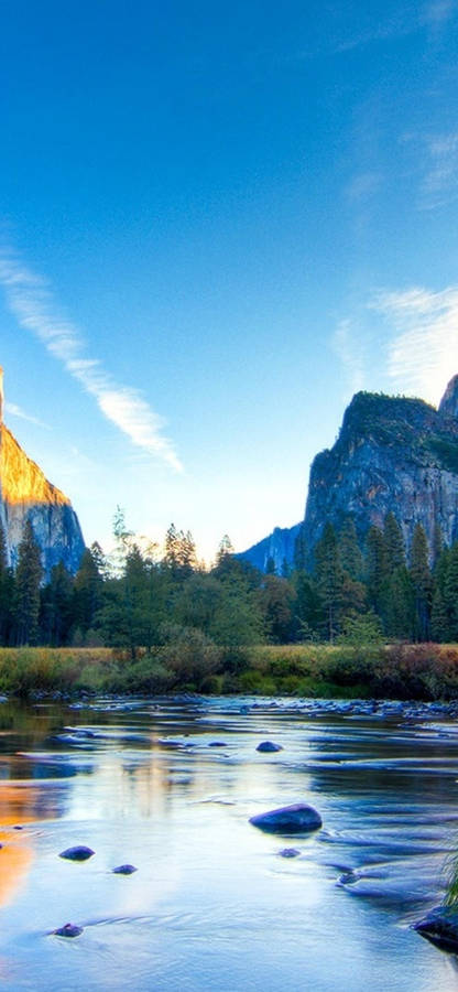 Et skud af Half Dome i Yosemite National Park fra en iPhone