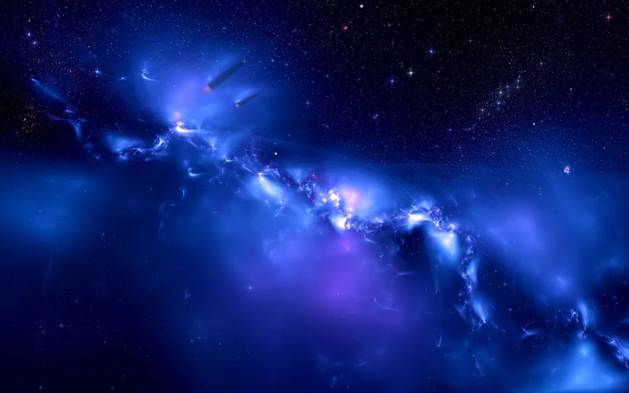 Blue Space Background