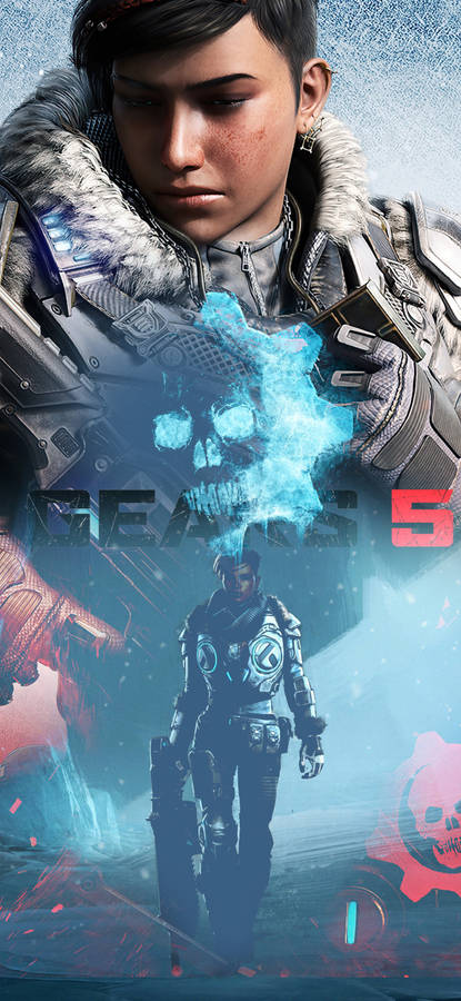 Download Kait Diaz Of Gears 5 Iphone Wallpaper | Wallpapers.com