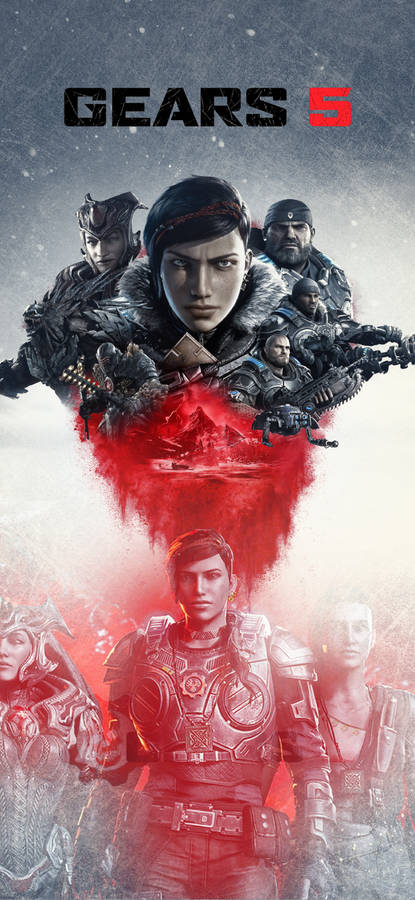 Download Kait Diaz Poster For Gears 5 Iphone Wallpaper | Wallpapers.com