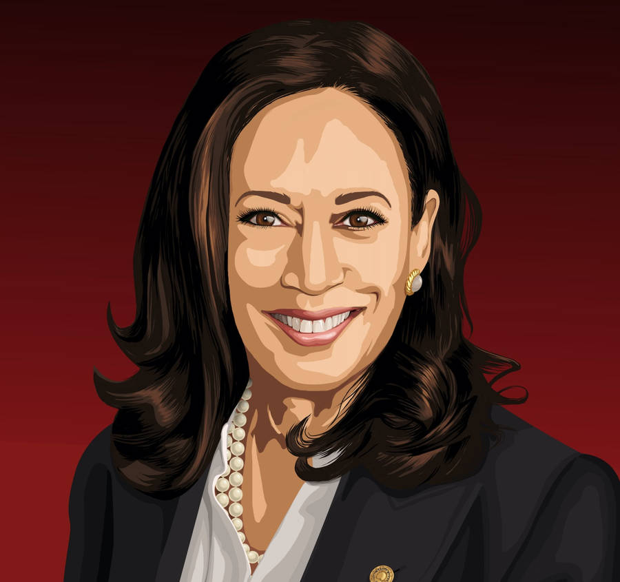 Download Kamala Harris Digital Paint Wallpaper | Wallpapers.com