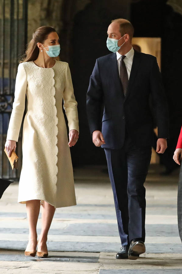 kate middleton cream dress