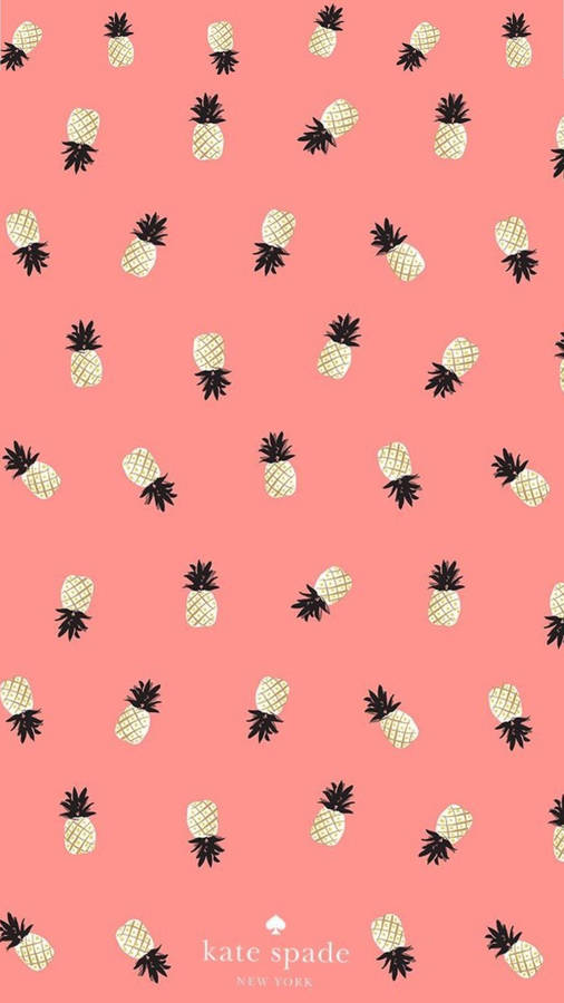 Download Kate Spade Pineapple Poster Wallpaper Wallpapers Com