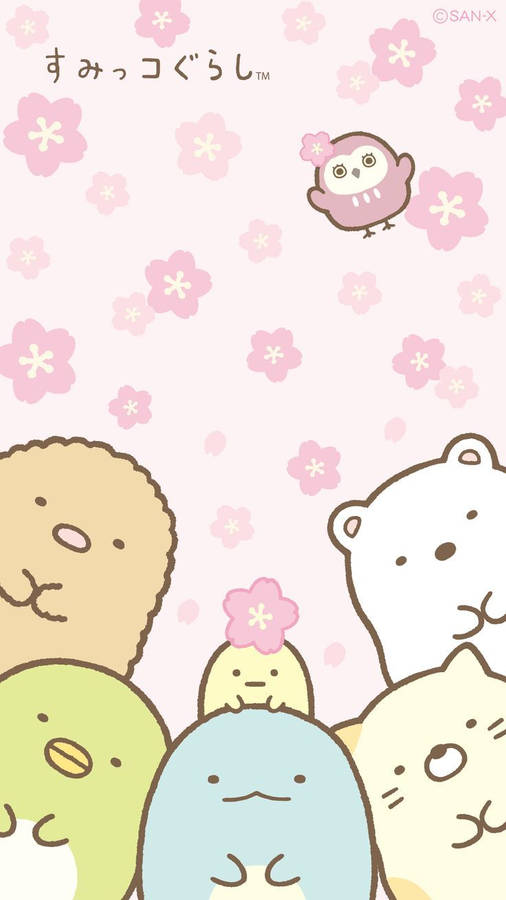 Download Kawaii Sumikko Gurashi Characters Wallpaper | Wallpapers.com