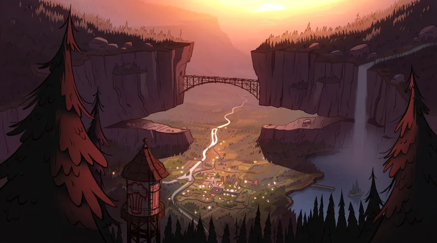 Gravity Falls background