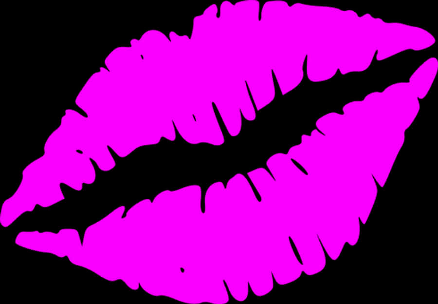 Pink Lipstick Kiss Graphic