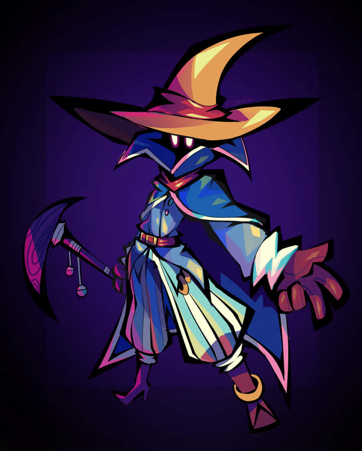 Arte Estilizada do Mago Negro de Final Fantasy