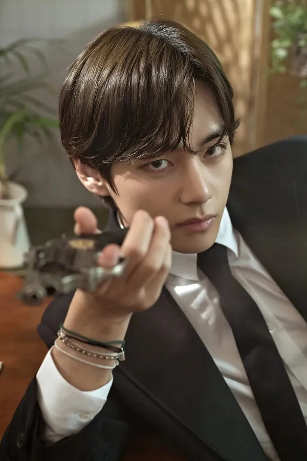 BTS V Holding A Gun 