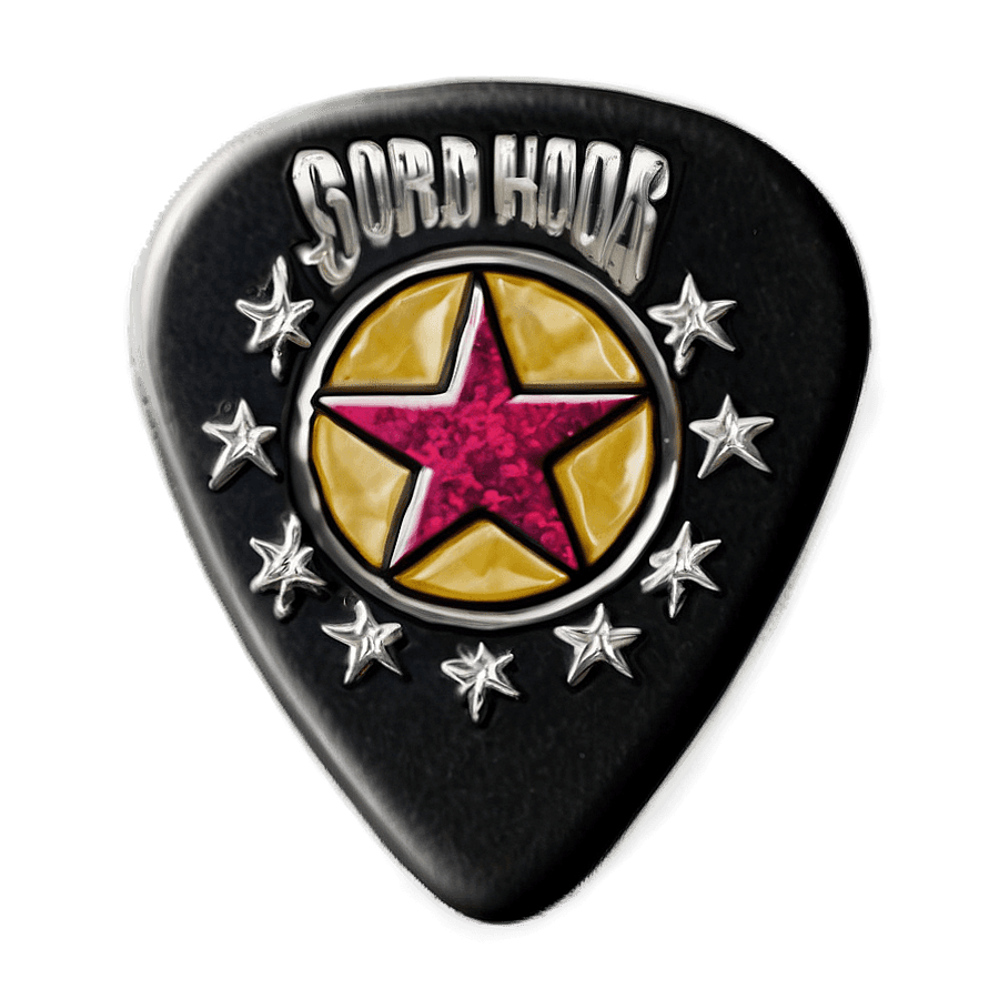Rock Star Guitar Pick PNG 45