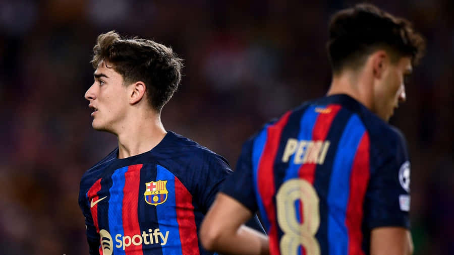 Meio-campistas do FC Barcelona Durante o Jogo