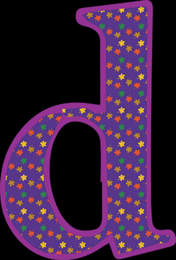 Floral Lowercase Letterb