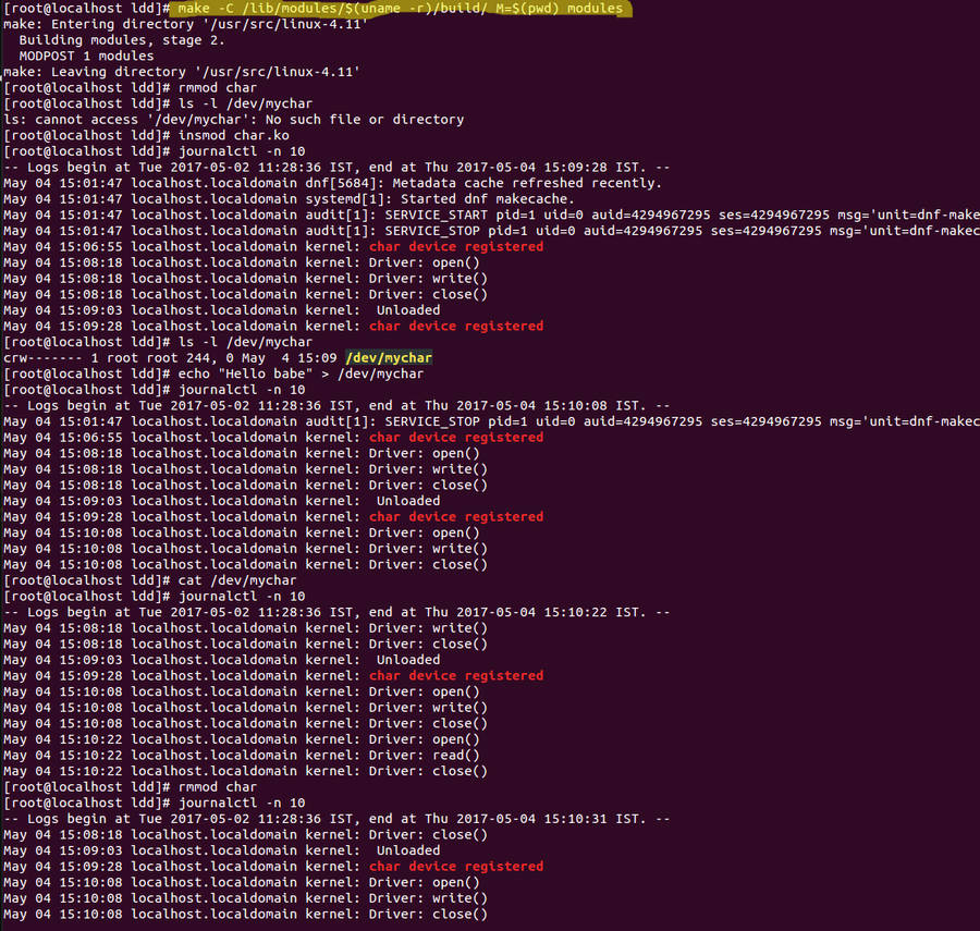Kernel Driver Modules