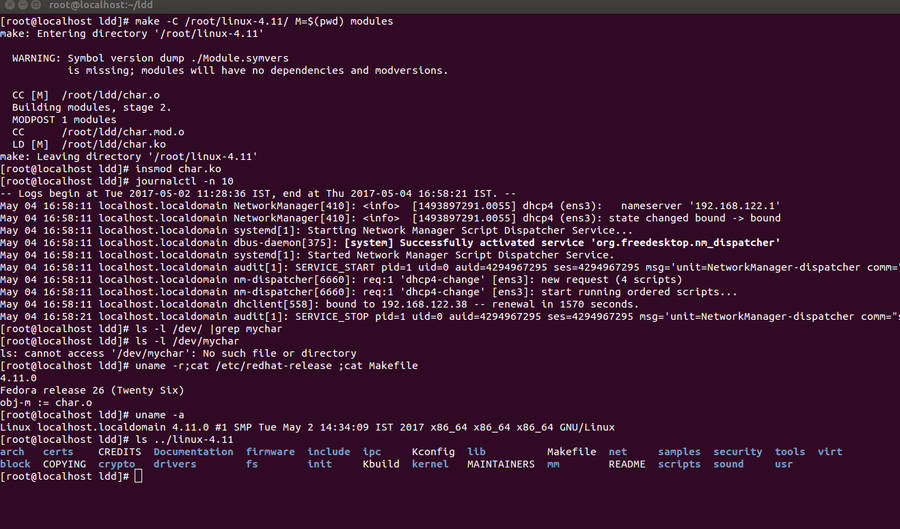 Kernel LS Command