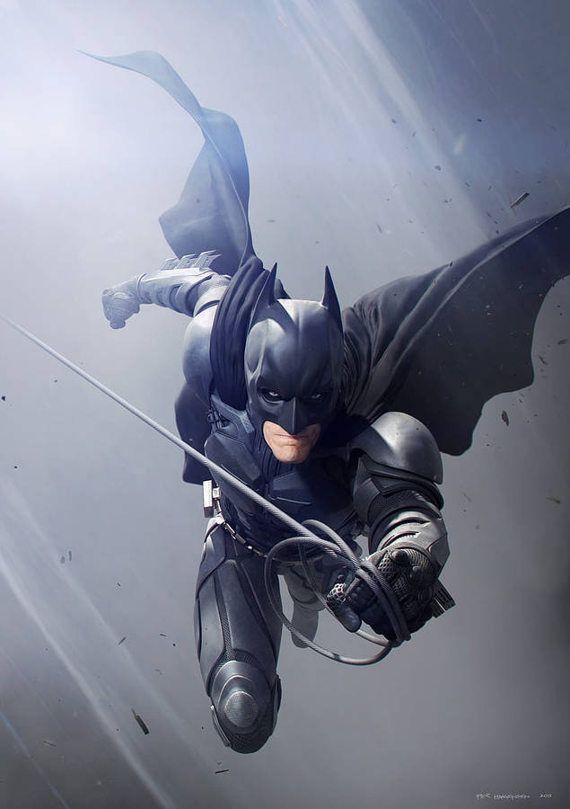 Hoppe højt af Batman Arkham Knight iPhone tapet