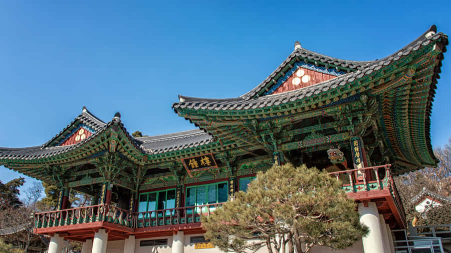 Bongeunsa_ Tempel_ Traditionelle_ Architektur