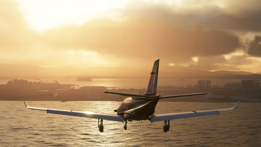 Microsoft Flight Simulator background