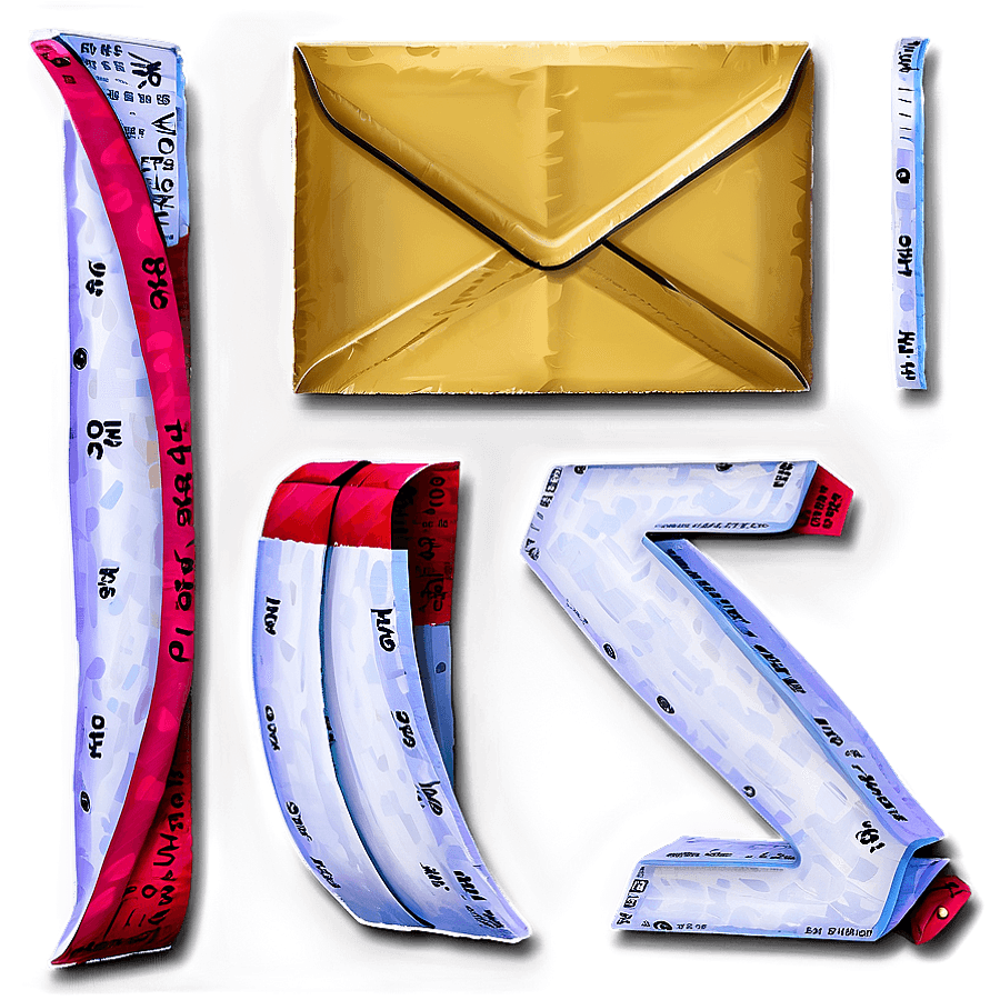 Folded Paper Letters PNG 06272024
