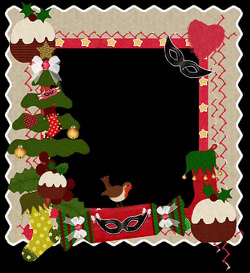Christmas Scrapbook Frame Design