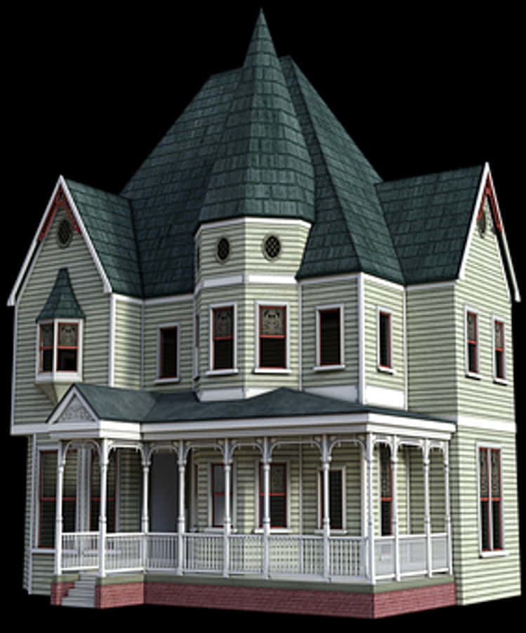 Victorian Style House Rendering