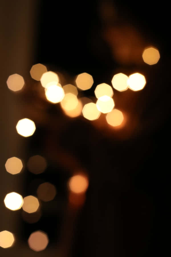 Sempliceritratto con luci di Bokeh.