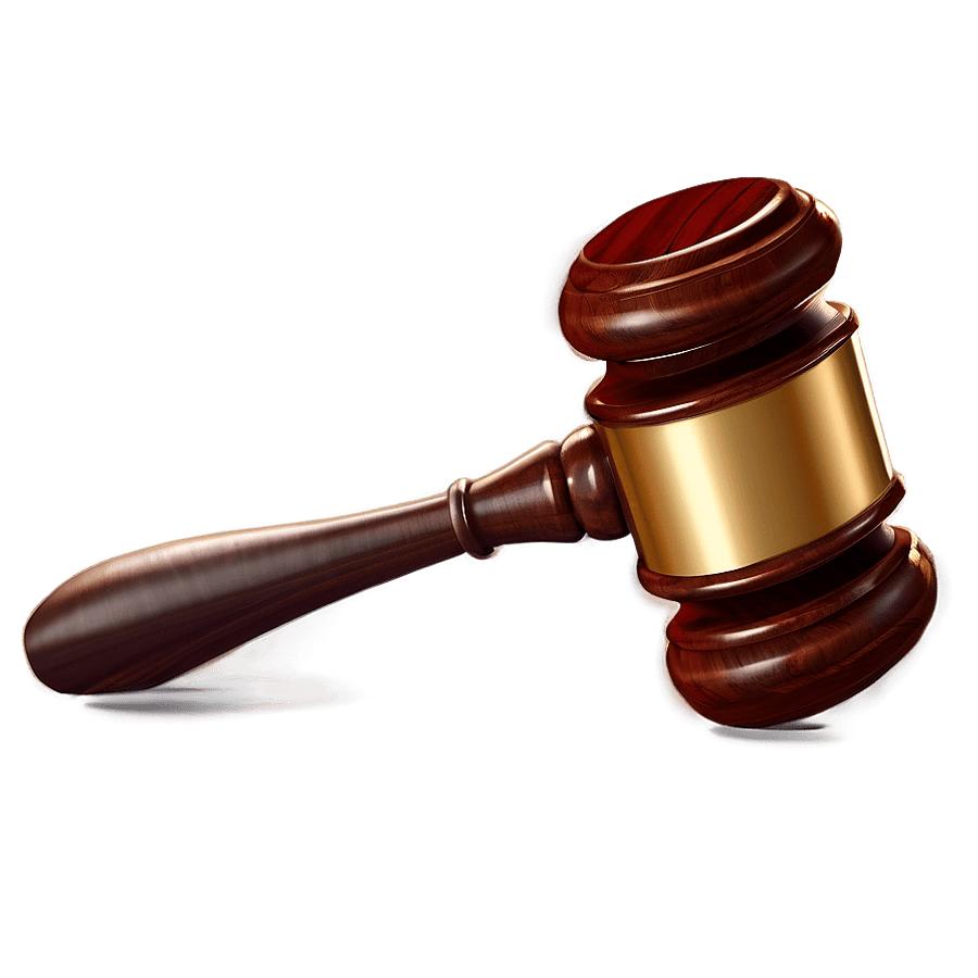 Gavel Isolated PNG 05252024