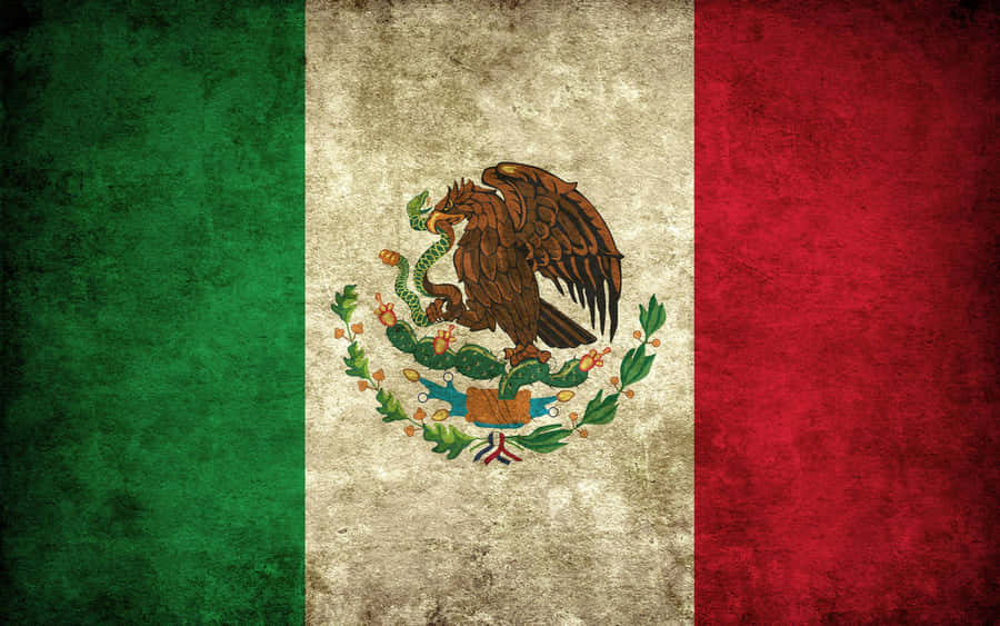 Mexikanische Flagge grungy Textur