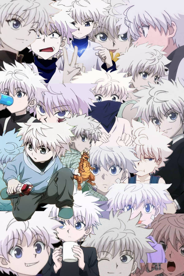 Download Killua Zoldyck Cool Expressions Wallpaper | Wallpapers.com