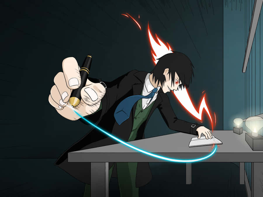 Fotograferettil tapetet - Teru Mikami fra Death Note