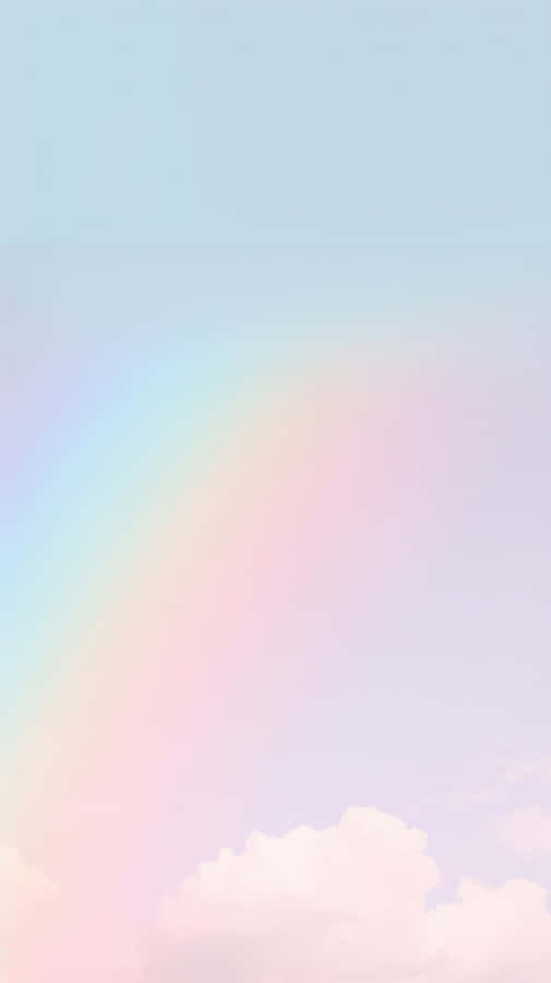 Pastell Regenbogen Himmel Ästhetik