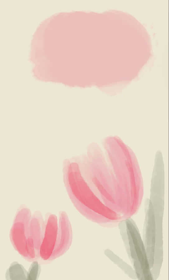 Opera d'Arte dei Tulipani Pastello