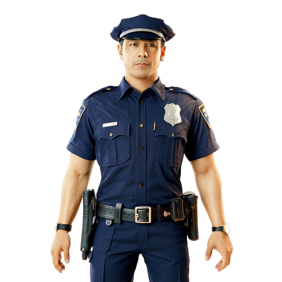 Cartoon Police Officer PNG 92