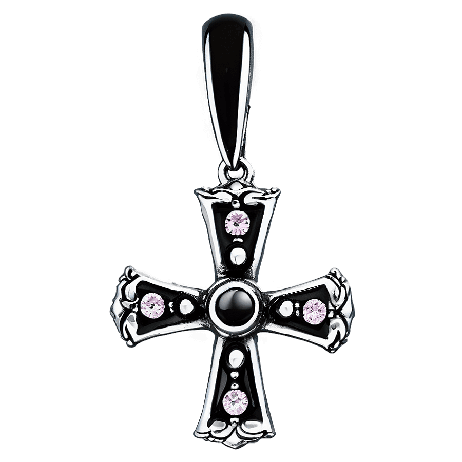 Gothic Cross Jewelry Design PNG 78