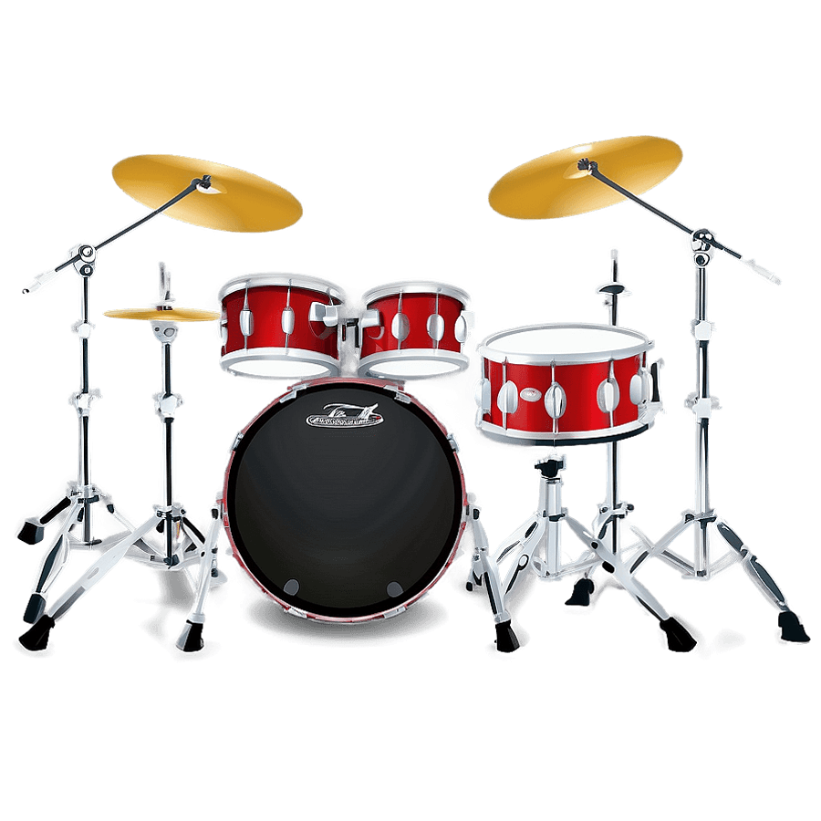 Classic Drumset Illustration PNG pvy