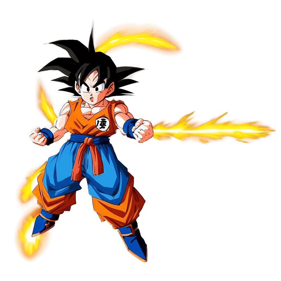 Goku Ready for Battle PNG hvb