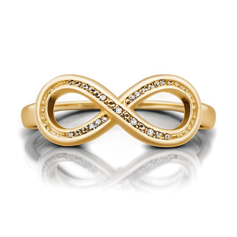 Infinity Gold Ring PNG 05252024