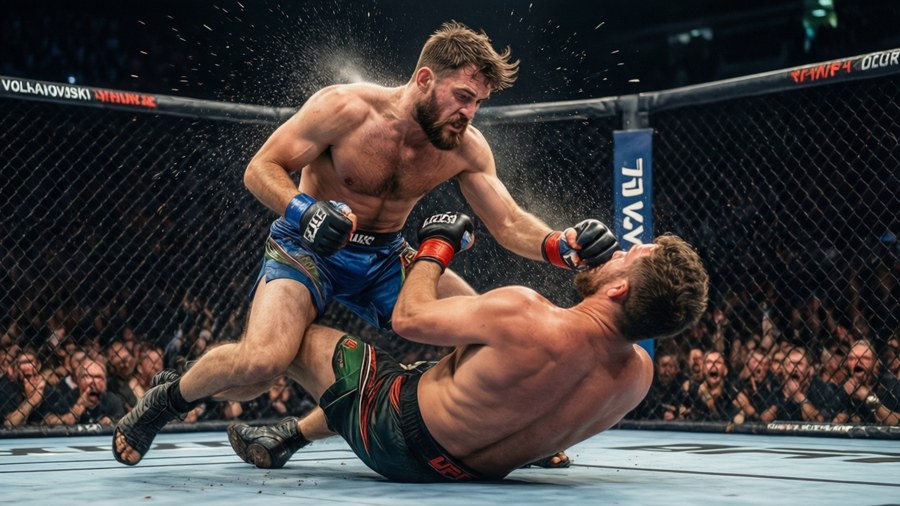 Volkanovski delivers a devastating knockout punch