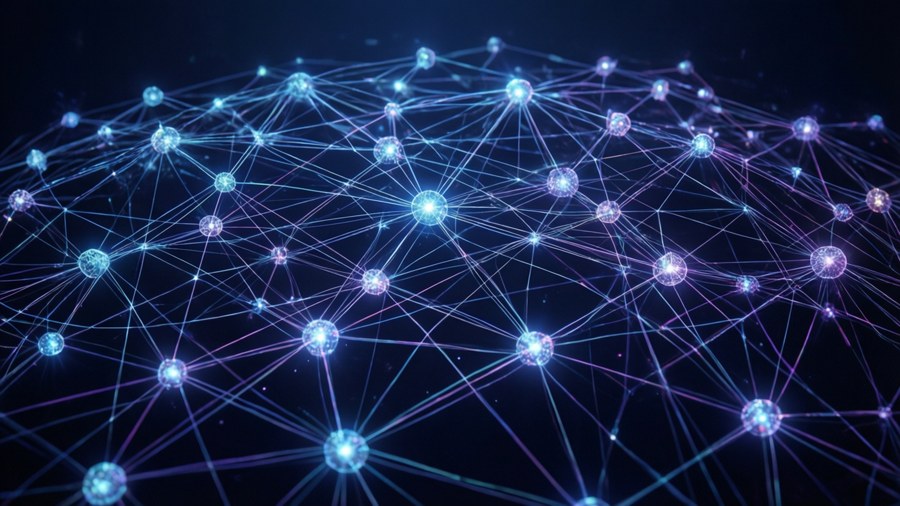 Knowledge Graph Network Wallpaper
