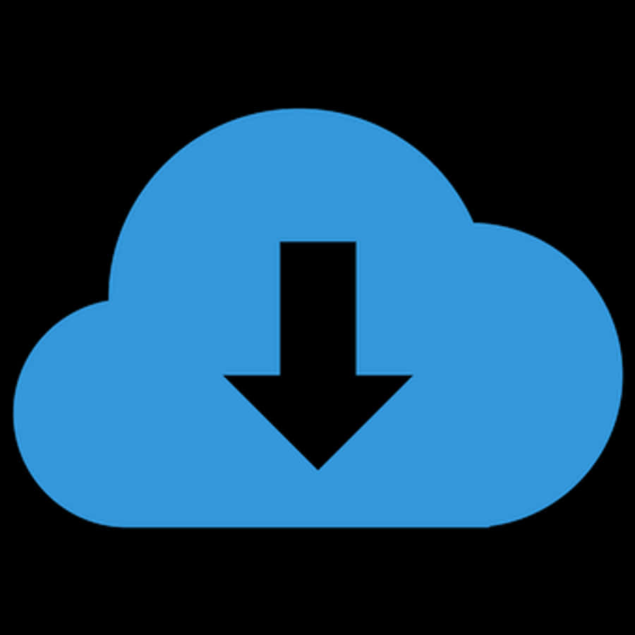 Blue Cloud Download Icon