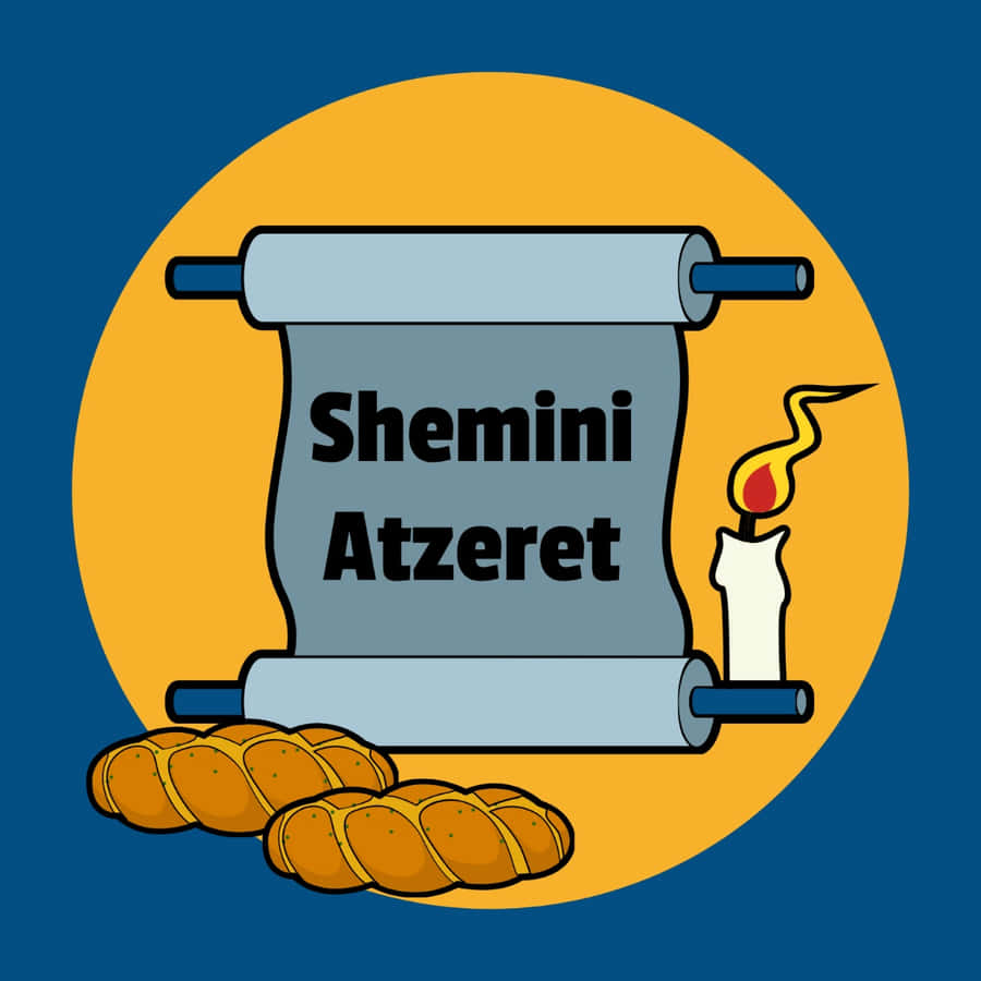Shemini Atzeret Jødisk Høytid Grafikk