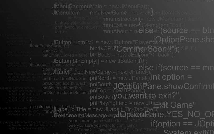 Koding Java Di Notepad Wallpaper