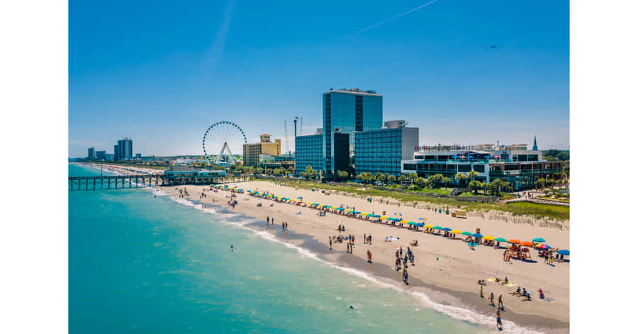 Einfriedlicher Tag am Myrtle Beach, South Carolina.