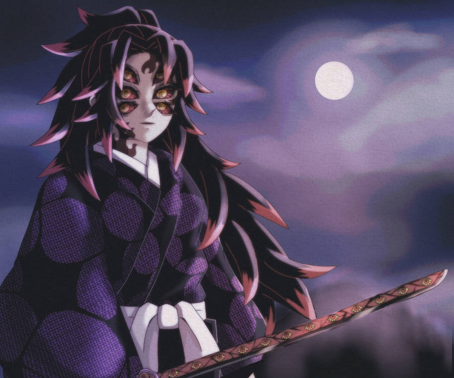 Download Kokushibo Purple Moon Wallpaper 